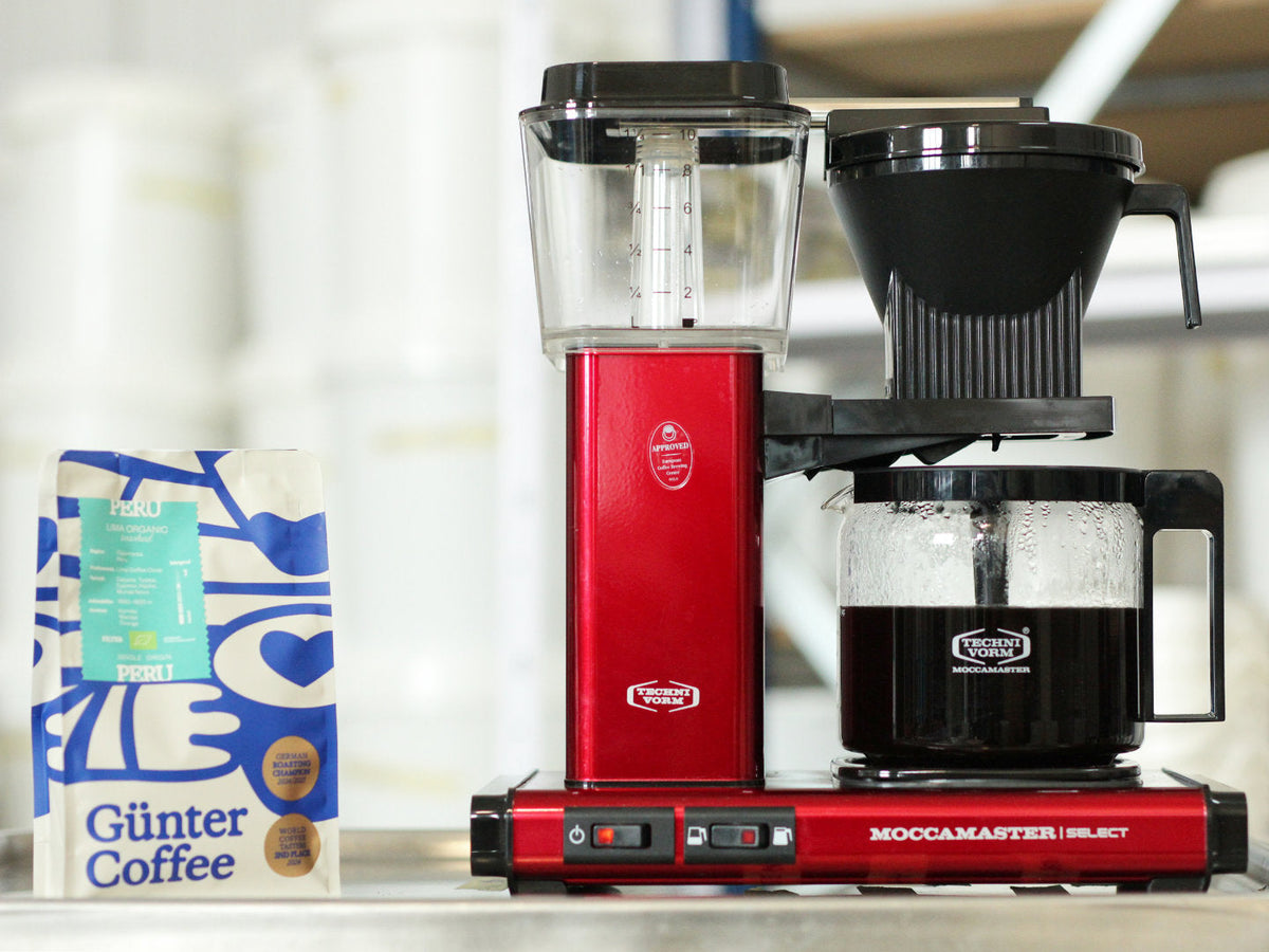 Titelbild zum Blogartikel über die Zubereitung mit der Moccamaster-Kaffeemaschine. 