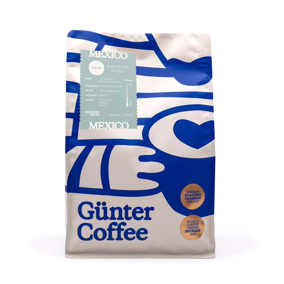 Verpackung Mexico San Felipe Decaf 1kg