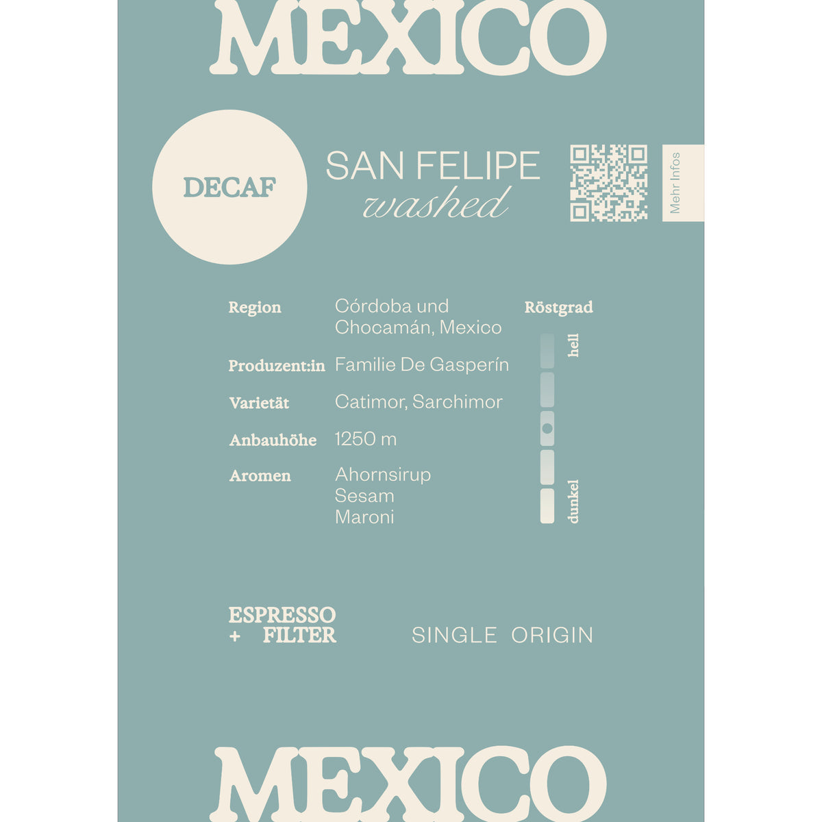 Infokarte Mexico San Felipe Decaf