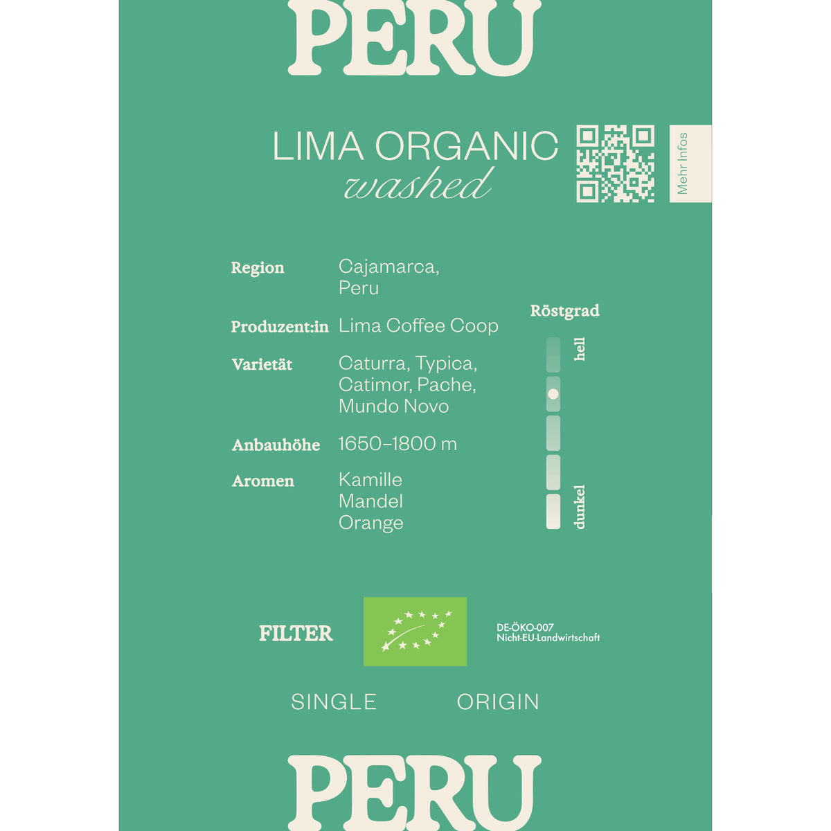 Infokarte Peru Lima Organic